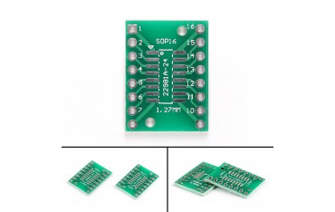 برد تبدیل SMD به Dip مدل sop16 1.27 to ssop16 0.65