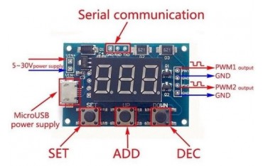 ماژول مولد پالس مربعی Dual channel PWM