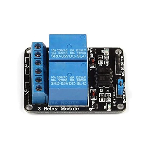 ماژول رله 5 ولت دو کاناله برند TONGLING با اپتوکوپلر Relay Module