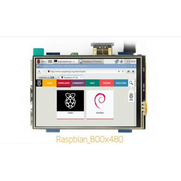 ماژول ال سی دی 3.5 اینچ رزبری پای با پورت GPIO و HDMI درایور MPI3508
