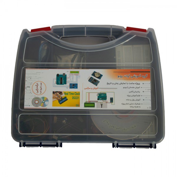 کیت آموزشی آوات روبو پروژه ساعت با نمایش زمان و تاریخ با آردوینو - دانشجو کیت