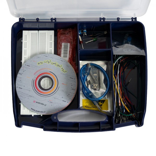کیت آموزشی آوات روبو پروژه دستگاه اندازه گیری سرعت موتور با آردوینو - دانشجو کیت
