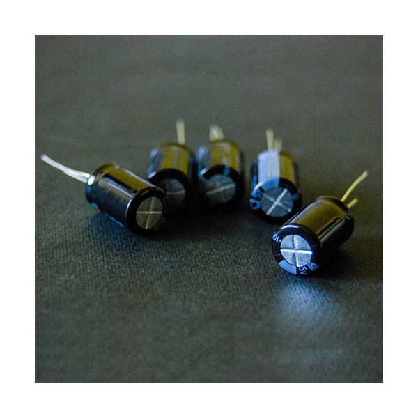 47uf 10v بسته 10 عددی خازن الکترولیت 47 میکروفاراد 10 ولت - دانشجو کیت