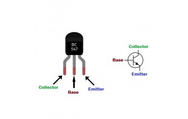 ترانزیستور BC547 پکیج TO-92 