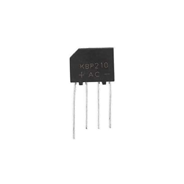 پل دیود شانه ای KBP210 با جریان 2 آمپر 2A 1000V - دانشجو کیت