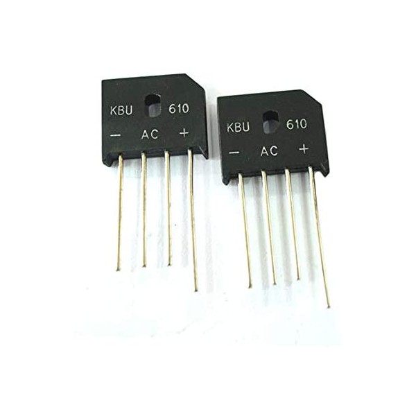پل دیود شانه ای KBL610 با جریان 6 آمپر 6A 1000V - دانشجو کیت