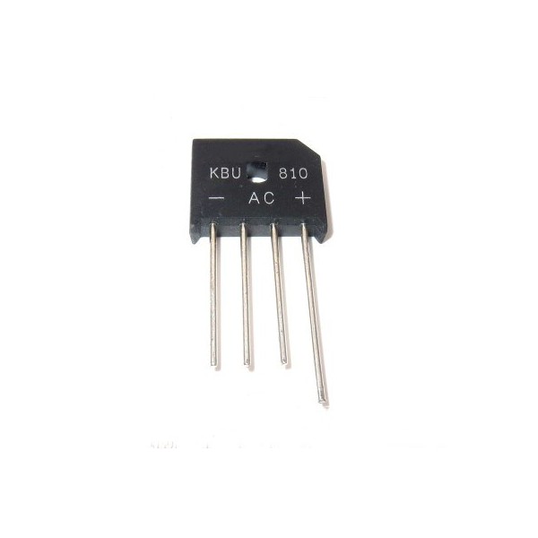 پل دیود شانه ای KBU810 با جریان 8 آمپر 8A 1000V - دانشجو کیت