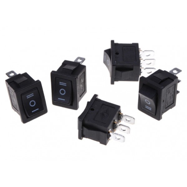 کلید راکر باریک سه حالته 3 پایه KCD1-103