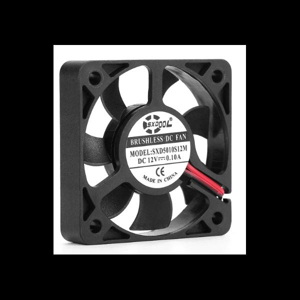 فن خنک کننده 5*5  -دمنده هوا 12 ولت DC براشلس برند SXD