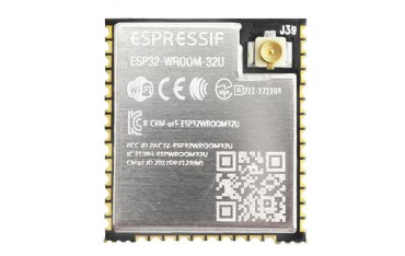 تراشه ESP32-WROOM-32U دارای آنتن داخلی وای فای و بلوتوث قابلیت نصب آنتن