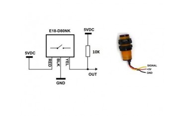 ماژول فاصله سنج مادون قرمز دقیق IR Infrared Object Sensor E18-D80NK