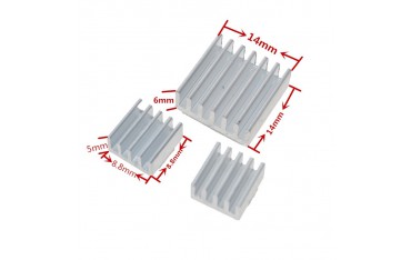 ست هیت سینک آلومینیومی رزبری پای Raspberry Pi Heat Sink