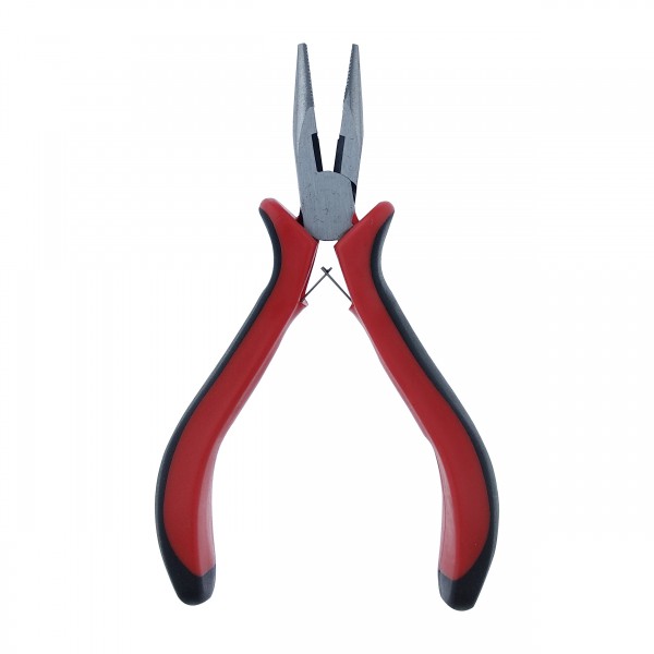 انبر دست کوچک فنری با سیم چین و دسته پلاستیکی