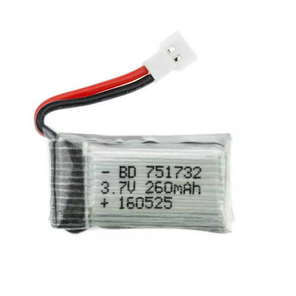 باتری لیتیوم پلیمر Li-Po مخصوص پهپاد 3.7V 300mAh Battery ابعاد 20x30x7mm