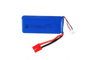 باتری 2500mAh لیتیوم پلیمر پروازی Li-Po 7.4V ابعاد 80x35x9mm - دانشجو کیت