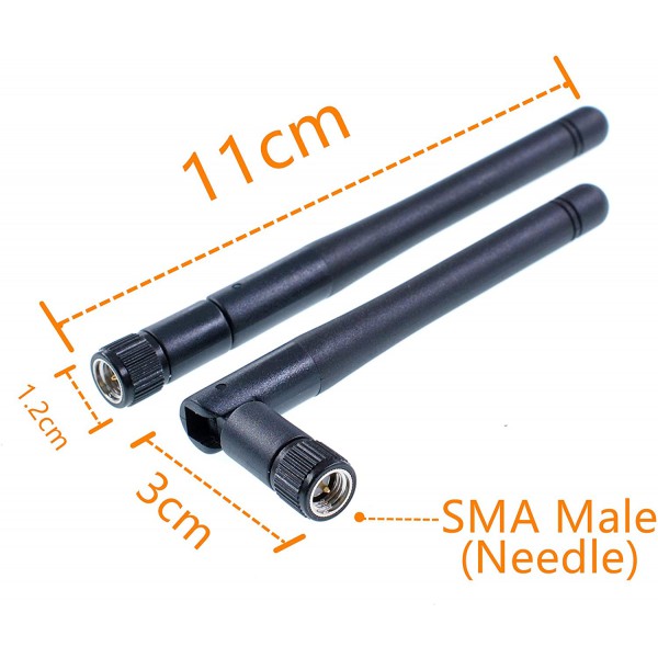 آنتن 3DB 10CM نری Antenna 3DB 2.4GHz male - دانشجو کیت