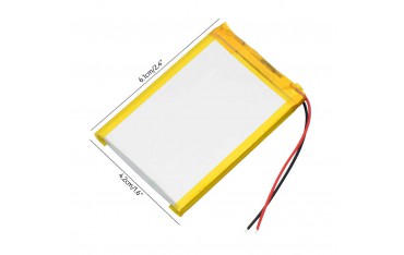 باتری لیتیوم پلیمر 1300mAh Li-Po 3.7V تک سل 42x61x5mm - دانشجو کیت