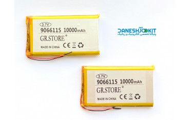 باتری لیتیوم پلیمر Li-Po 3.7V 10000mAh تک سل 1160100 mm