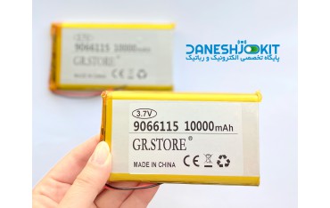 باتری لیتیوم پلیمر Li-Po 3.7V 10000mAh تک سل 1160100 mm