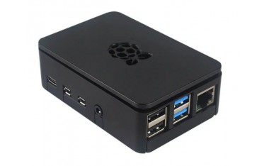 کیس رزبری پای Raspberry Pi Case مشکی با قابلیت نصب فن و دسترسی به پورت GPIO