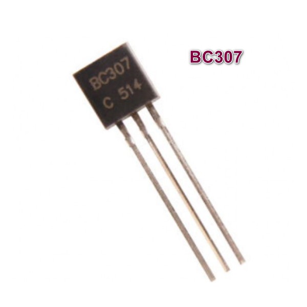 بسته ی 50 عددی ترانزیستور PNP آمپلی فایر BC307 TO-92