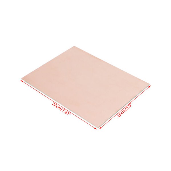 فیبر مسی 15x20cm مدار چاپی فنول یک رو 1.6mm
