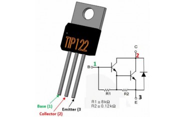 ترانزیستور NPN TIP122 دارلینگتون