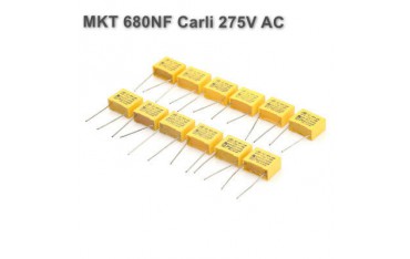 خازن MKT 680NF برند Carli ولتاژ 275V AC