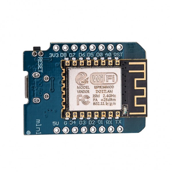 برد کنترلی اینترنت اشیاء IOT Wemos Mini D1 بر پایه ESP8266 با تراشه CH340G