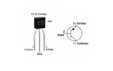 بسته 10 عددی ترانزیستور BC557 پکیج TO-92