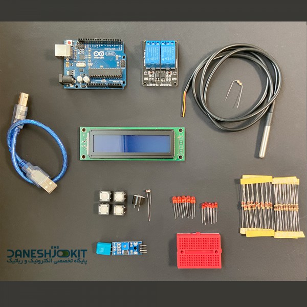 کیت دما و رطوبت بر پایه آردوینو Arduino - دانشجو کیت
