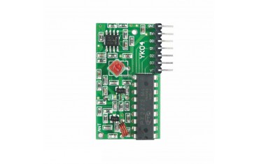 ماژول گیرنده رادیویی 433MHZ با تراشه RF receiver module PT2277-M4 - دانشجو کیت