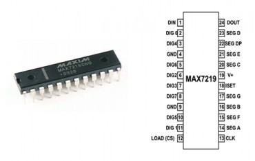 آی سی درایور MAX7219