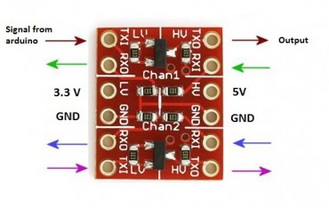 مبدل لاجیک لول دو کاناله 2Channel Logic Level module