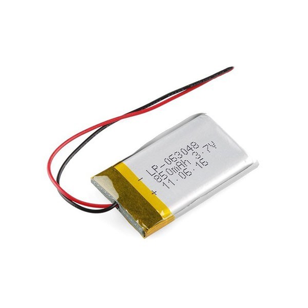 باتری 700mAh لیتیوم پلیمر Li-Po 3.7V تک سل 35x12x6mm