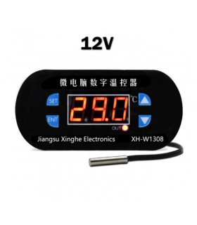ماژول کنترلر دما و ترموستات دیجیتال XH-W1308 با سنسور تماسی ضد آب و آلارم