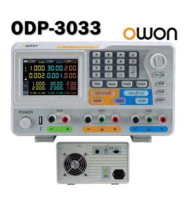 منبع تغذیه قابل برنامه ریزی ODP-3033 سه کانال متغیر  30V/3A اوون OWON - دانشجو کیت