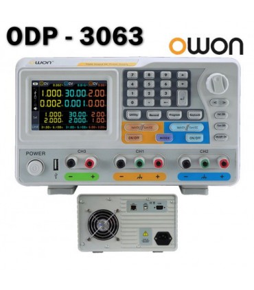 منبع تغذیه قابل برنامه ریزی ODP-3063 سه کانال متغیر owon - دانشجو کیت