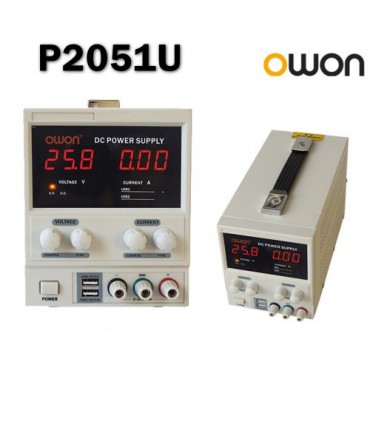 منبع تغذیه P2051U  تک کانال 30V/5A DC اوون OWON - دانشجو کیت