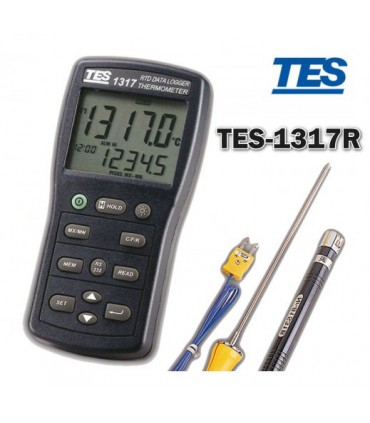 ترمومتر PT100 مدل TES-1317R