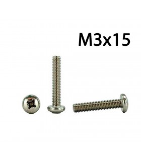 بسته 100 عددی پیچ فلزی M3x15 مناسب برای رباتیک MS