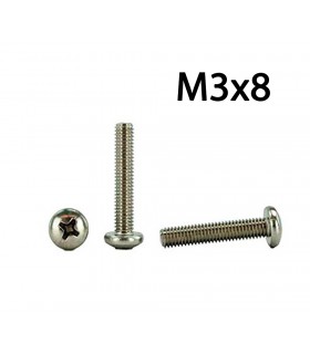 پیچ فلزی M3x8 مناسب برای رباتیک - دانشجو کیت