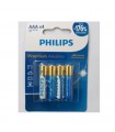 باتری نیم قلمی Premium Alkaline فیلیپس 4 تایی کارتی - دانشجو کیت