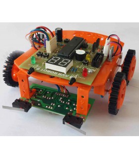کیت آموزشی چهار ربات با میکروکنترلر AVR ATmega32A مدل NAR125 نوآوران - دانشجو کیت
