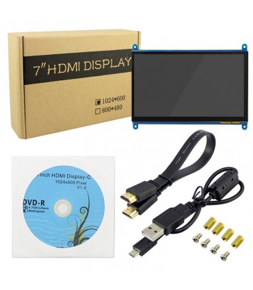 نمایشگر ال سی دی مخصوص رزبری پای  7inch LCD Display-C 1024X600 Pixel