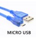 کابل آردوینو USB to Micro مخصوص برد آردوینو DUE و LEONARDO و NODEMCU - دانشجو کیت