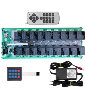 کنترل از راه دور 18 کانال 40 آمپر وای فای و ریموتی مهراد کنترل - دانشجو کیت