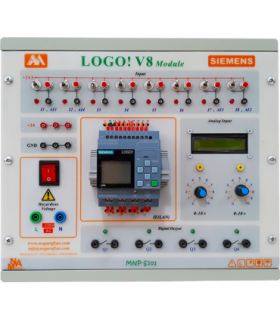 ماژول PLC LOGO!V8 دارای ورودی آنالوگ و نمایشگر LCD مهان نگار - دانشجو کیت