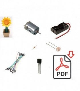 پروژه آموزش کاردستی ساده مهیج الکترونیکی گل آفتابگردان با مقوا و ترانزیستور