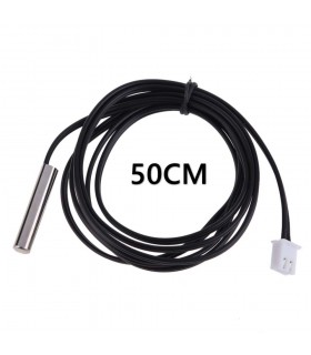 سنسور دما NTC 10K با غلاف فلزی و سیم 50cm - دانشجو کیت